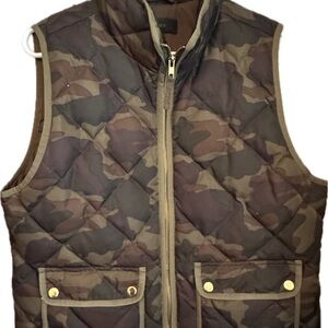 J. Crew Women's Quilted Camo Vest